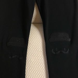 Cute Stitchwork Fleece Thick Stretch Legging